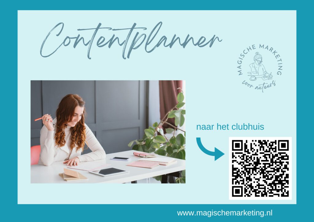 contentplanner voor boekpromotie