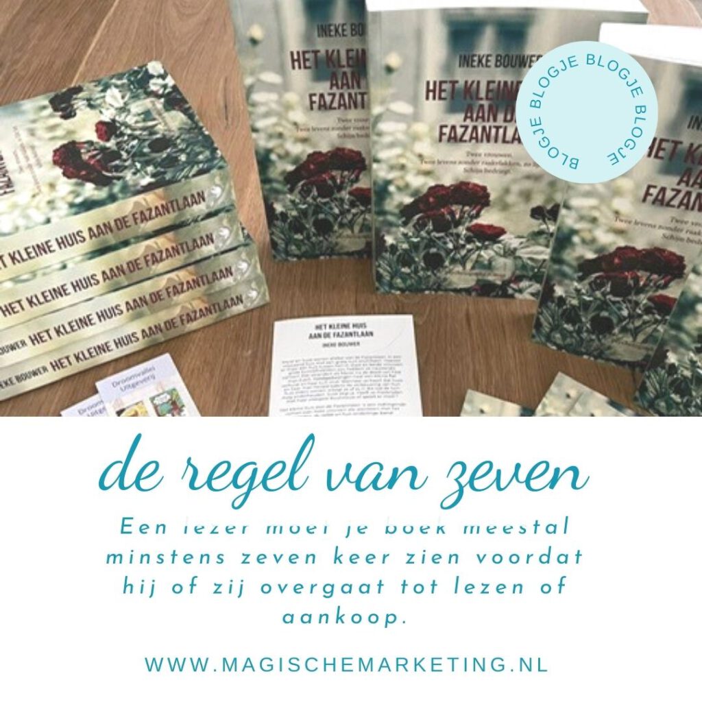 De regel van 7 in boekmarketing