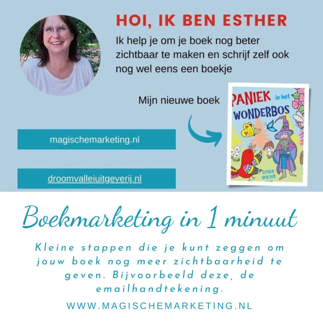 boekmarketing in 1 minuut: emailhandtekening