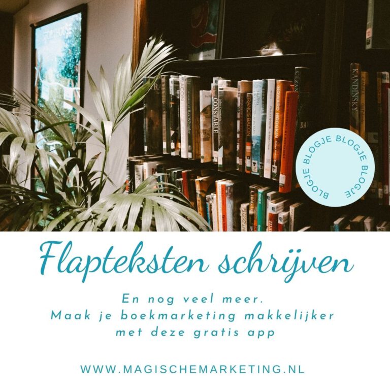 flaptekst schrijven