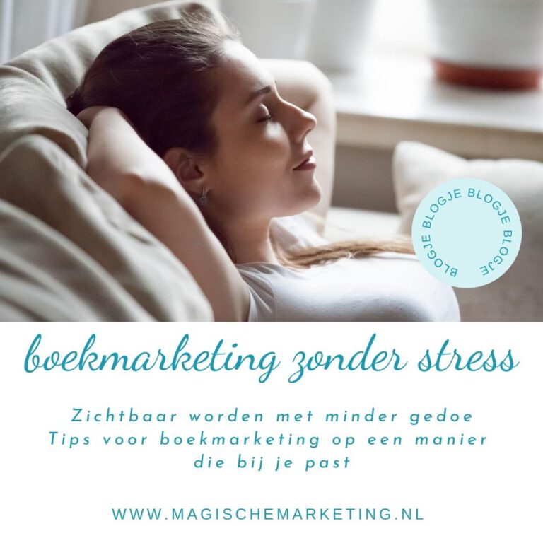 boekmarketing zonder stress