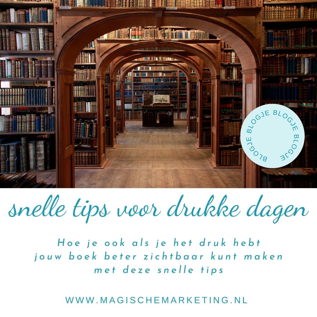 boekmarketing voor drukke dagen