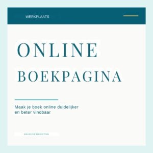 werkplaats online boekpagina boekmarketing voor auteurs